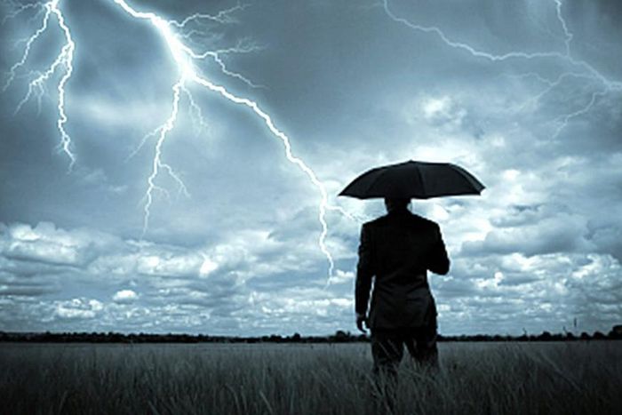 Man gets struck by lightning