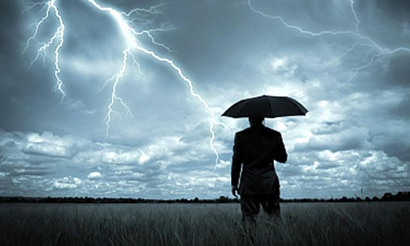 Man gets struck by lightning