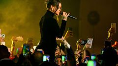 Rihanna performing at the 5th Annual Diamond Ball.