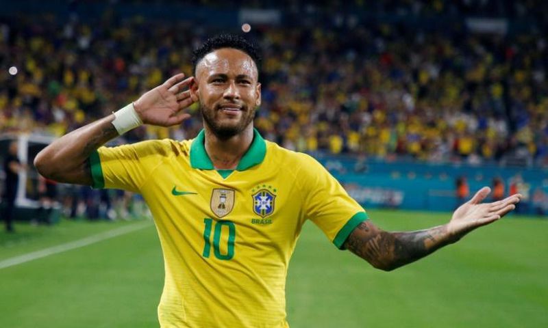 A woman who accused Brazilian football star Neymar -- seen here celebrating after scoring against Colombia during their international friendly football match in Miami, Florida on September 6, 2019 -- of rape is facing extortion and slander charges