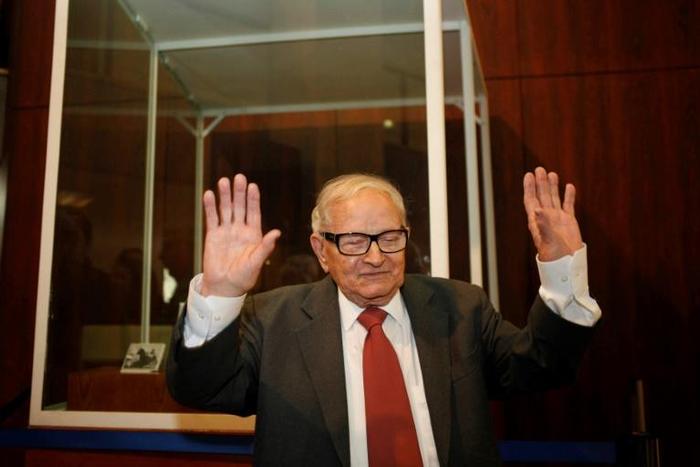 Former Israeli Mossad spy Rafi Eitan, seen in this December 2011 picture, commanded the audacious capture in 1960 of top Nazi Adolf Eichmann in Argentina and smuggled him to Israel where he was tried and executed by hanging