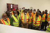 Parliament Select Committee on Local Government tour the  Integrated Recycling and Compost Plant Limited and the Sewage Systems Ghana Limited in Accra