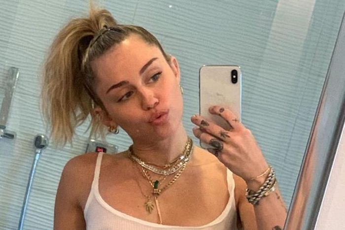 Miley Cyrus Shares Nipple-Baring Selfies