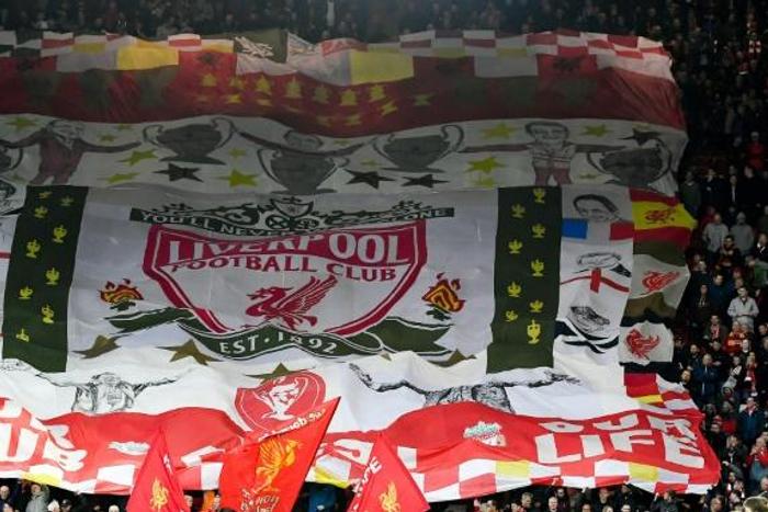 Liverpool fans at Anfield