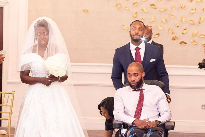 Bride insists her brother walks her down the aisle despite suffering major injuries two months to her wedding