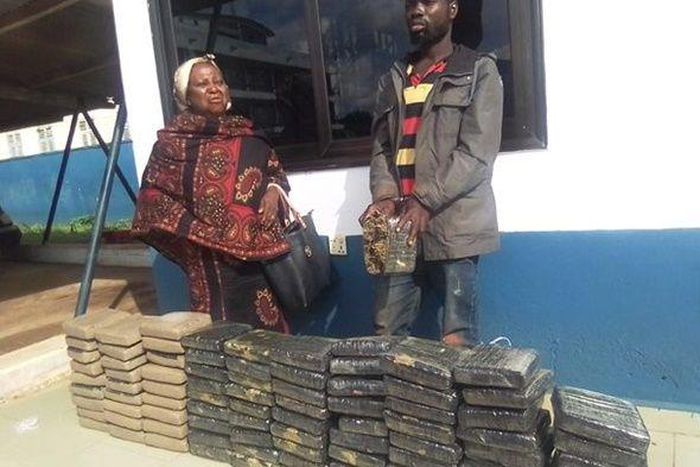 71-year-old woman arrested with 3 sacks of marijuana