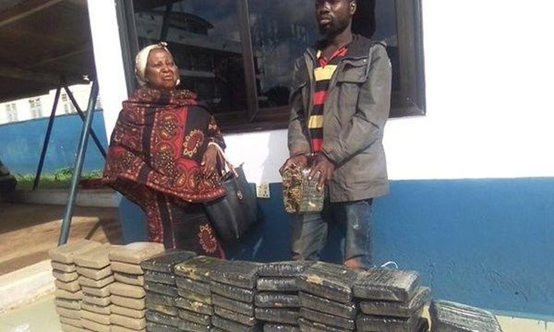71-year-old woman arrested with 3 sacks of marijuana