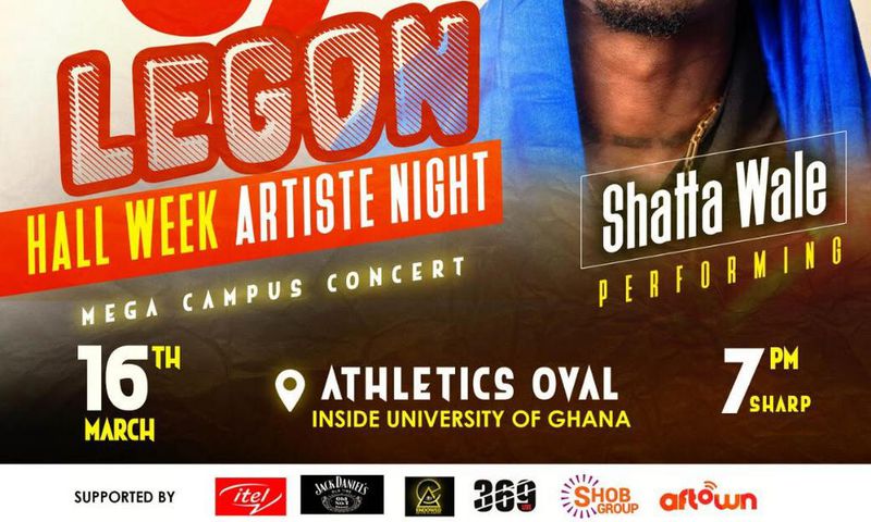 Shatta Wale confirmed for WatsUp TV 67th Legon Hall Week artiste night concert