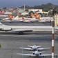 A Russian Ilyushin Il-62 air force plane, one of two Russian military planes that arrived on March 23, 2019 with troops and equipment, sits on the tarmac at an airport near Caracas; the Trump administration has sharply protested the Russian presence