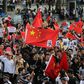 Chinese students in Britain have regularly taken part in rallies countering those held to support Hong Kong's democracy protest movement