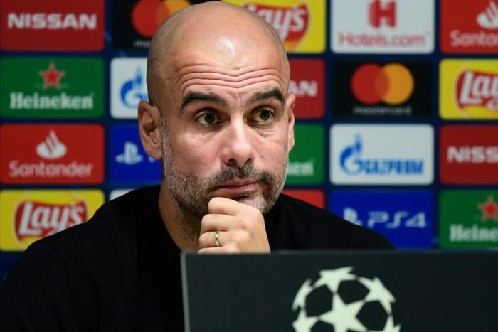 Manchester City manager Pep Guardiola speaks ahead of their Champions League match against Atalanta at the San Siro