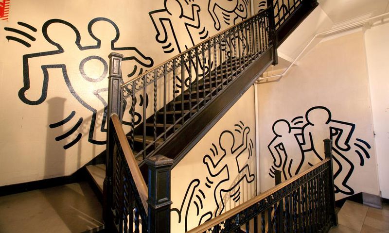 Keith Haring Mural Cut Out of New York Stairwell Heads to Auction