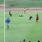 Lightning bolt strikes down two footballers in middle of a game in Jamaica