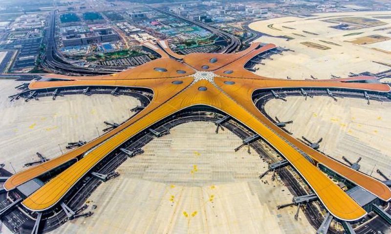 At 700,000 square metres (173 acres) the new Beijing Daxing International Airport will be one of the world's largest airport terminals