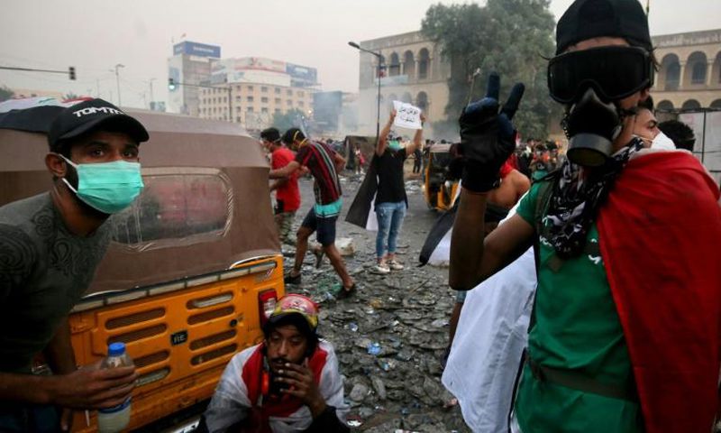 Iraq has been rocked by two waves of anti-government protests since the start of the month that have left at least 240 people dead