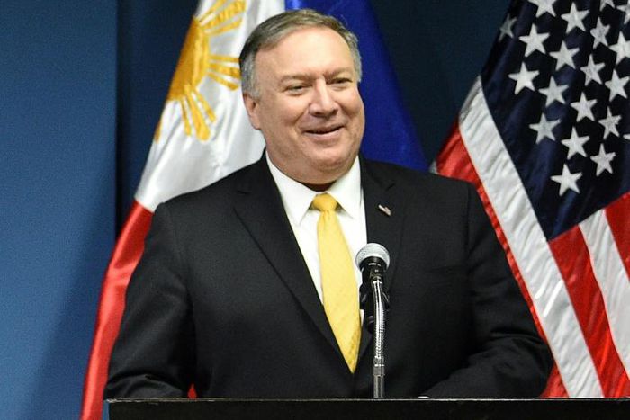 US Secretary of State Mike Pompeo says he will remain on the job until he learns otherwise from President Donald Trump's Twitter account