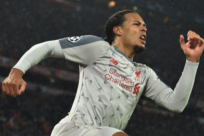 Virgil Van Dijk scored in Liverpool's 3-1 win over Bayern Munich on Tuesday