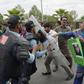 Journalists and police clash during a rally to mark World Press Freedom Day in Islamabad last year