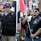 White nationalists, neo-Nazis and members of the "alt-right" march in Charlottesville, Virginia in August 2017