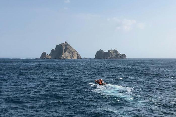 The helicopter had just picked an injured fisherman up from Dokdo, which is known as Takeshima in Japan, when it went down