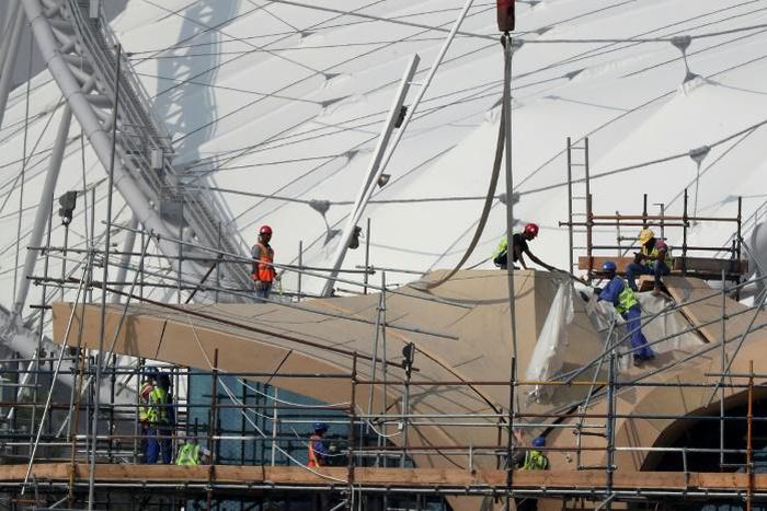 The UN study praised measures taken to reduce the effects of heat on 4,000 workers at one World Cup stadium project
