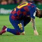 Messi was forced off injured at half-time after making his first start of the season