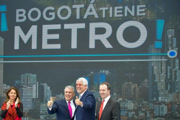 Colombia's capital is getting a 24-kilometer (15 mile) elevated electric-powered metro line