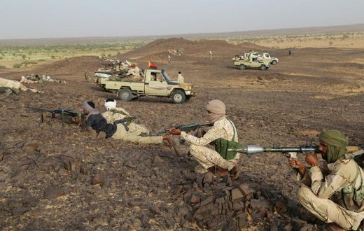 CMA Tuareg fighters operating around Kidal, northern Mali