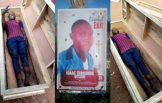 Adventurous young man dies a day after lying in a coffin to take pictures