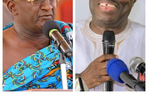 Minister of Agriculture, Dr Owusu Afriyie Akoto and Minister of Business Development, Dr Ibrahim Mohammed Awal