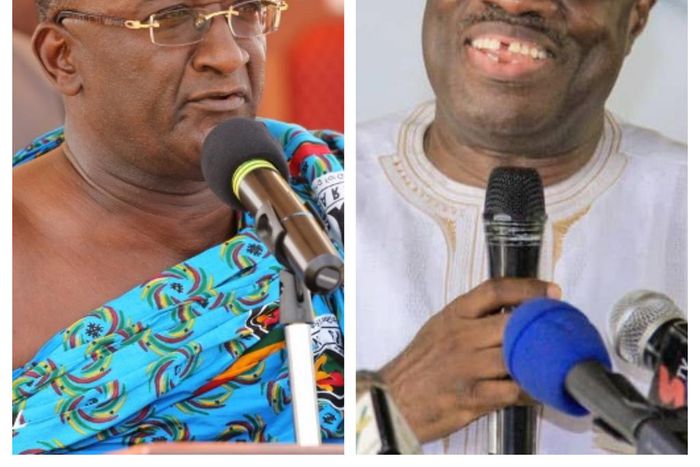 Minister of Agriculture, Dr Owusu Afriyie Akoto and Minister of Business Development, Dr Ibrahim Mohammed Awal