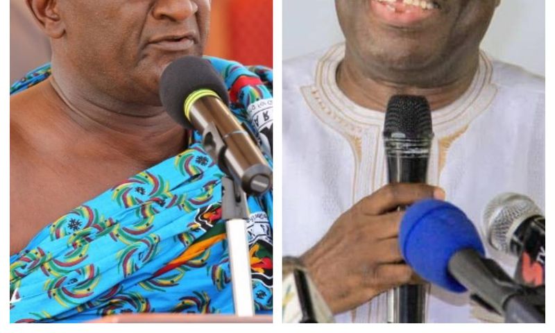 Minister of Agriculture, Dr Owusu Afriyie Akoto and Minister of Business Development, Dr Ibrahim Mohammed Awal