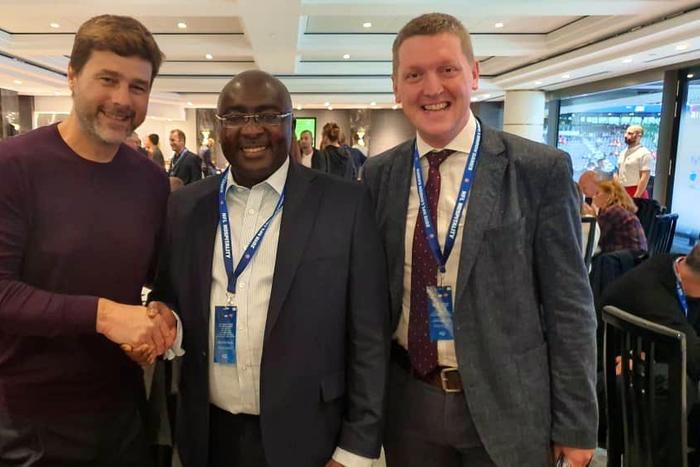 Dr. Bawumia meets Tottenham boss Pochettino in London