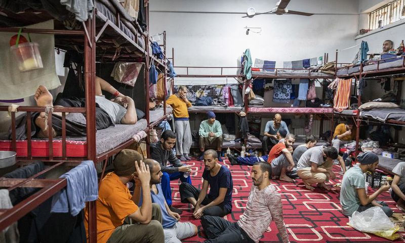 A Cell Full of Prisoners in Syria