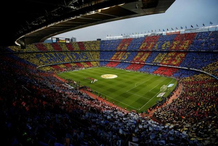 FC Barcelona and Real Madrid meet at the Camp Nou stadium in Barcelona on May 6, 2018