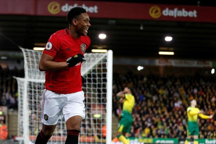 Manchester United striker Anthony Martial is back in form