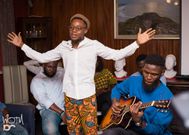 Koo Kumi performing at the listening session of his album