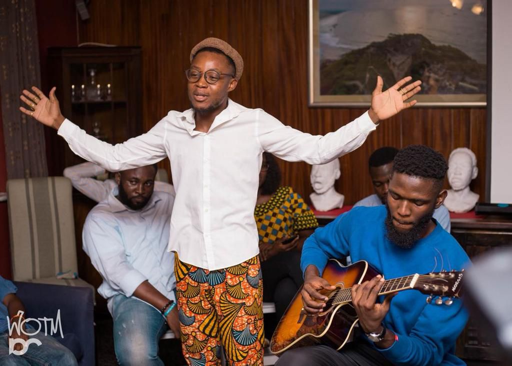 Koo Kumi performing at the listening session of his album