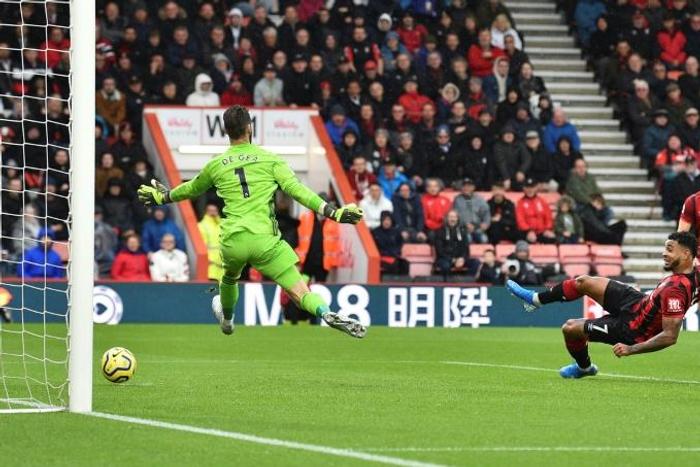 Joshua King (right) scored the only goal as Bournemouth beat Manchester United 1-0