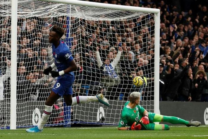 Perfect 10: Tammy Abraham scored his 10th Premier League goal of the season against Crystal Palace