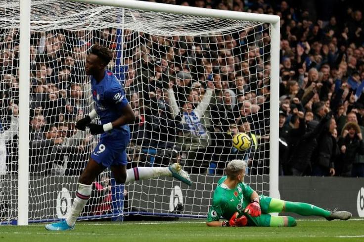 Perfect 10: Tammy Abraham scored his 10th Premier League goal of the season against Crystal Palace