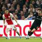 Chelsea's Christian Pulisic controls the ball during the UEFA Champions League tie against Ajax Amsterdam
