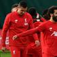Dejan Lovren (L) and Mohamed Salah start for Liverpool against Genk after taking part in training on the eve of the game in Belgium