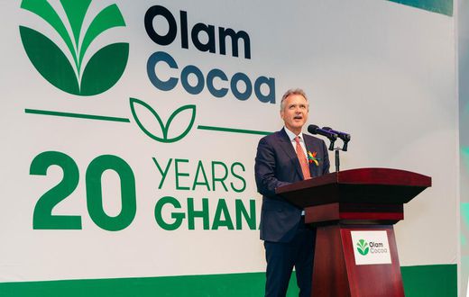 Mr. Gerard Manley, addressing the audience.