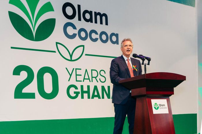 Mr. Gerard Manley, addressing the audience.