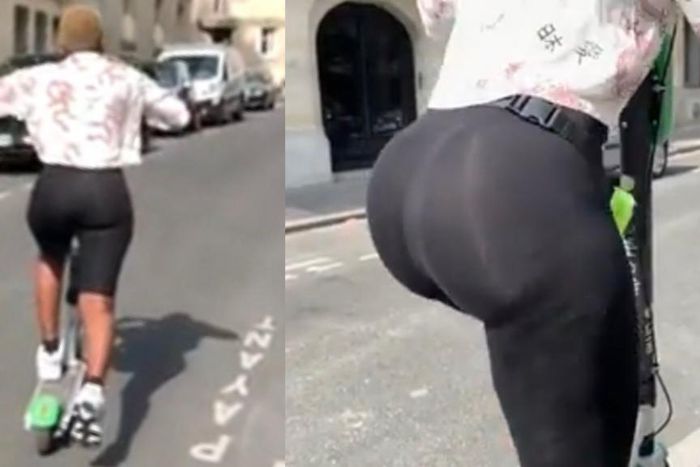 Fella Makafui scooting