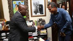 Nana Addo and Lucky Mensah