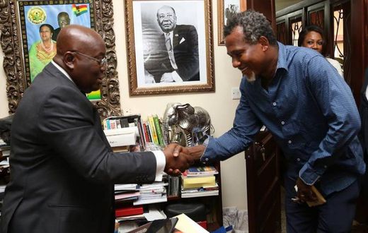 Nana Addo and Lucky Mensah