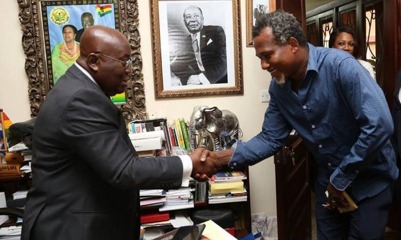 Nana Addo and Lucky Mensah