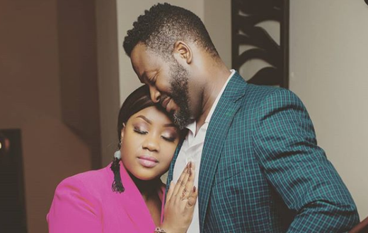 Adjetey Anang and wife